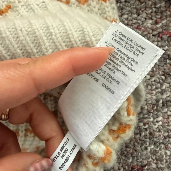 Madewell Women's Sweater with Pink, Gold, and Green Stripes Merino Wool & Alpaca - Picture 11 of 11